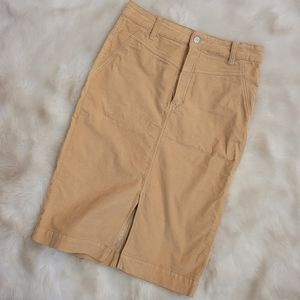 Free people corduroy pencil skirt